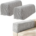 Set di 2 Copribraccioli in Jacquard Morbido Antiscivolo Lavabile per Divani Poltrone e Sdr
